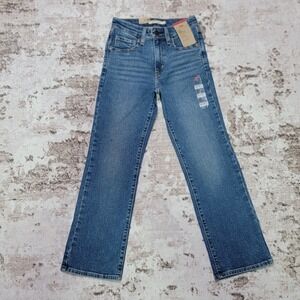 Levi's 725 Kick Bootcut Jeans 24x27 NWT High Rise Medium‎ Wash Women's Stretch